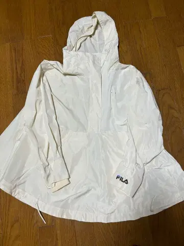 snidelFILA 후드 부착 화이트 자켓