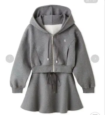 SNIDEL 맨투맨 미니 셋업