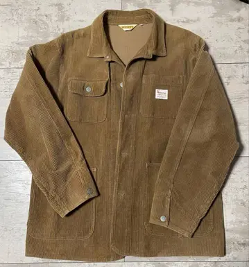 페니즈 PENNEY'S 코듀로이 굵은 폭 커버올 구제 의류 베이지