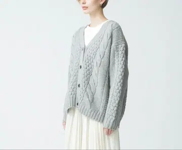 [ ebure 에브르 ] 2023AW 케이블 니트 가디건