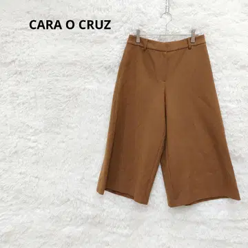 캐릭터 오클러스 와이드 팬츠 가우초 팬츠 브라운 M 큐롯 신축성