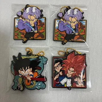 DRAGON BALL 드래곤볼 러버 스트랩 4종 세트