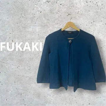 [ FUKAKI 후키모리 ] 캐시미어 100% 비쥬 플레어 가디건 L
