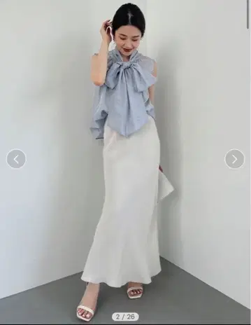 아뉴앙스 피브릴 큐프라 내로우 스커트