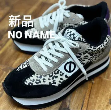 새상품 NO NAME FLEX 통굽 스니커즈 레오파드 24cm