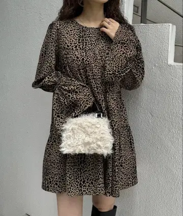 mystic 티어드 미니 원피스