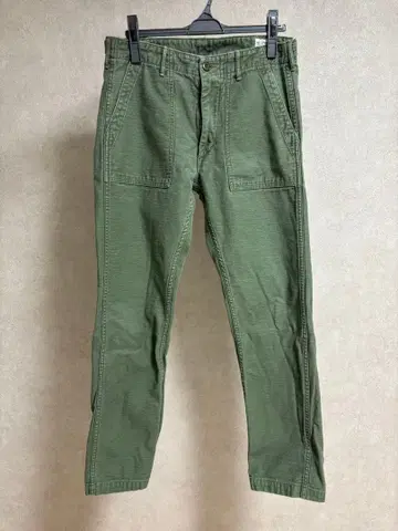 orslow 오어슬로우 슬림핏 파티그 팬츠