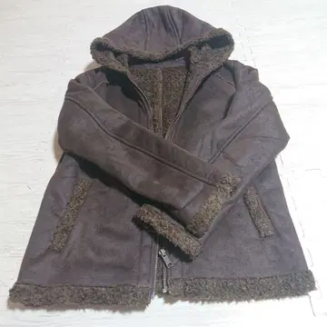 H1038 EAGLE EARTH 브라운 후드 자켓 L 미사용