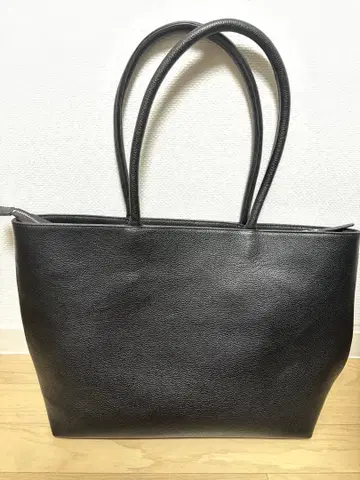 RATOM 토트백 남성용 천연 가죽 비즈니스백 블랙