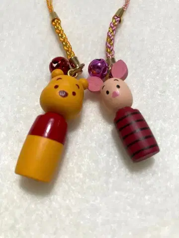 푸우 피글렛 네츠케 스트랩 코케시 디즈니 방울