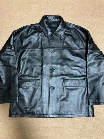 DELUXE 카 코트 L 블랙 디럭스 가죽 자켓