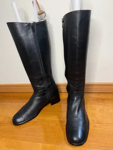 마가렛호웰 롱 부츠 부츠 블랙 천연 가죽 23.5