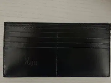 블랙 가죽 장지갑