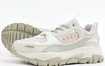 아키클래식 스니커즈 화이트/그레이/오렌지