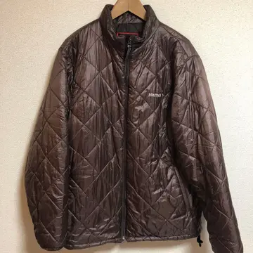 레어 컬러 Marmot 브라운 다이아컷 다운 자켓 남성용 L