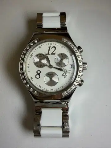 빈티지 Swatch 크로노그래프 [ Dreamwhite ] 가동 확인됨