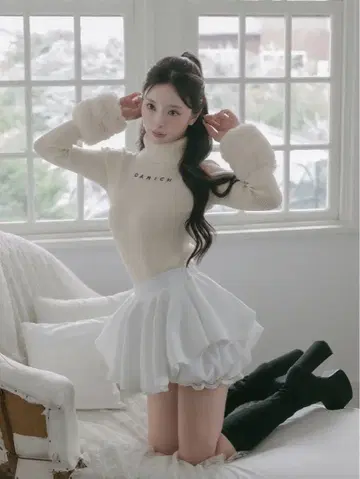 Darich 스무스 퍼 리브 니트탑 IVO FREE