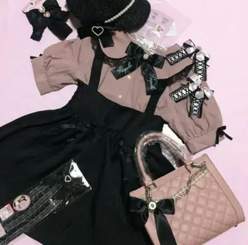 마시로 아리스 2way 퀼팅 숄더백 핑크 시마무라