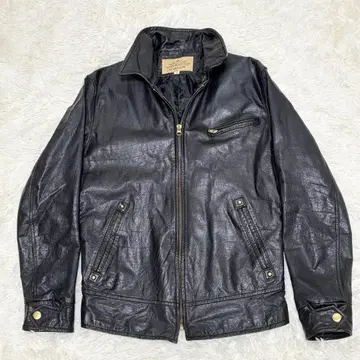 AVIREX 가죽 자켓 싱글 라이더 카우 가죽