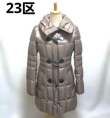 1-500.23구 롱 다운 자켓 브라운 광택 여성용 38/M