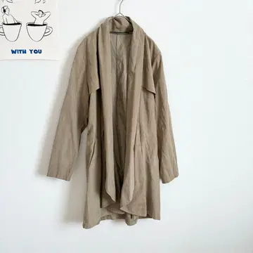 어반 리서치 노카라 롱 자켓 드레이프 심플 다용도