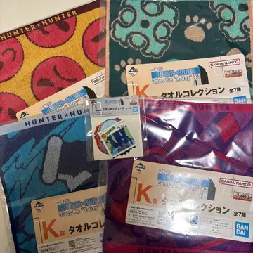 HUNTER x HUNTER 제일복권 타월 K상 4장 세트