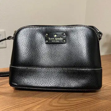 케이트 스페이드 블랙 가죽 숄더백