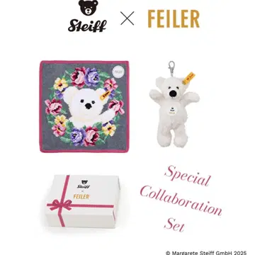 [ 일본 니혼바시 미츠코시 한정판 ] 슈타이프 테디베어 & 페이러 손수건