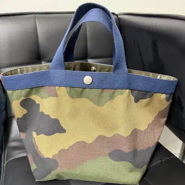 Herve Chapelier 카모플라쥬 토트백 중형