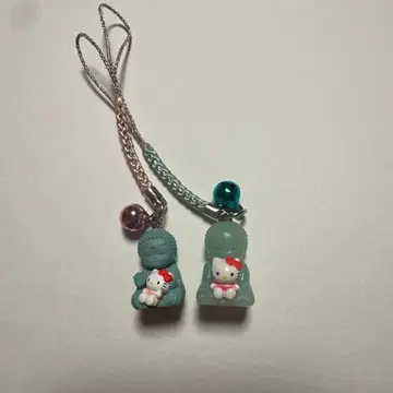 지역 한정 헬로키티 스트랩 불상 2개 세트