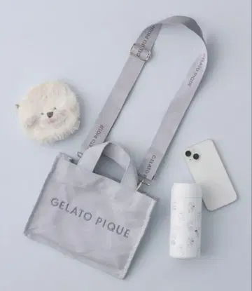 gelato pique 캔버스 로고 숄더백