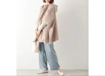 오늘만 가격 [택 포함 미사용 새상품] LEPSIM 파이핑 판초 코트