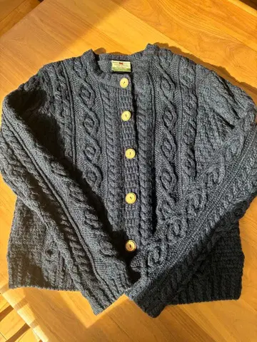 블루블루 SEILIN & Co. 케이블 짜임 가디건