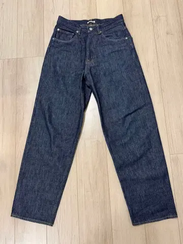 AURALEE HARD TWIST DENIM WIDE PANTS