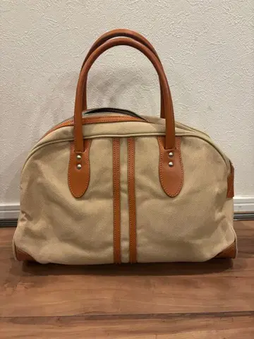 신자부로 캔버스 보스턴 백 베이지