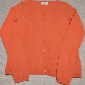새상품급!! L Collection 오렌지 캐시미어 100% 가디건