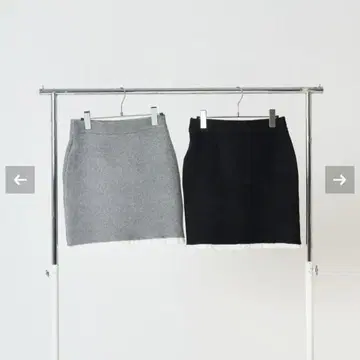 tinajojun 레이스 니트 스커트 그레이