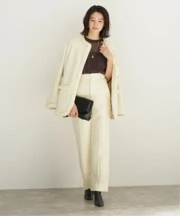 VERMEIL par iena ITALY fabric 트위드 자켓