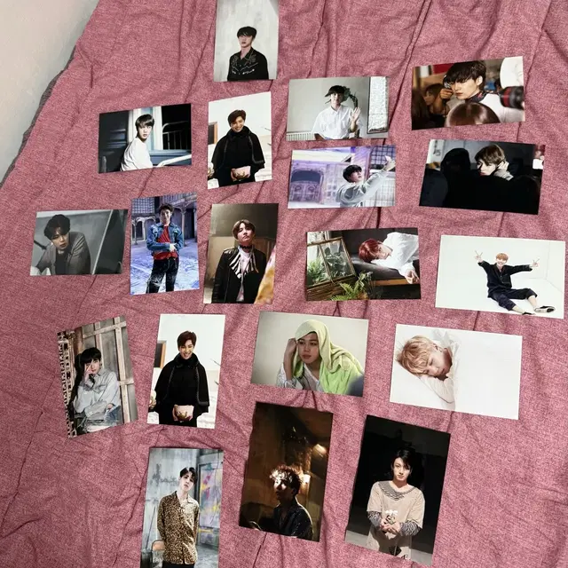 방탄 오늘 전시회 인화사진 19장 일괄 양도