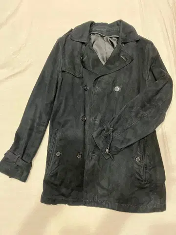 히로미치 블랙 트렌치코트