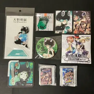 아마노 아키라 전시회 프랑 캔뱃지 아크릴 스탠드 참 마그넷 코스터