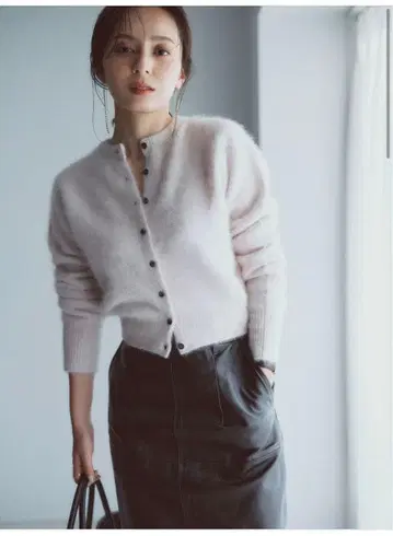 아뉴앙스 라쿤 폭스 숏 가디건