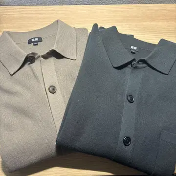 UNIQLO 밀라노 리브 셔츠 가디건 2벌 세트