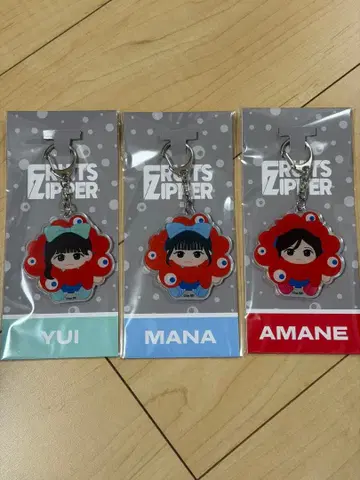 [ 만박 콜라보 굿즈 ] FRUITS ZIPPER 키링 3세트