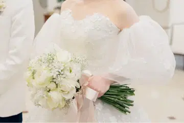 결혼식 부착 소매