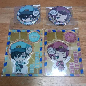 이토시 린 & 이토시 사에 오토도케메루 아크릴 마스코트 캔뱃지 블루 록