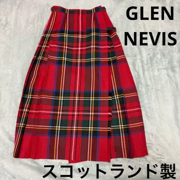 GLEN NEVIS 체크 랩스커트 스코틀랜드 빈티지