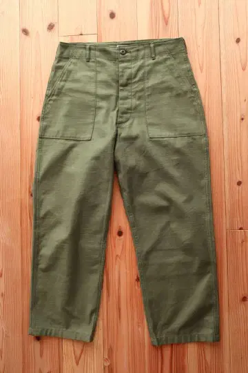 CIOTA SUVIN COTTON BAKER PANTS OLIVE 5