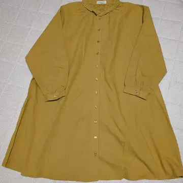 새상품 사만사 모스모스!! 머스타드 컬러 긴팔 원피스 레이스 옷깃