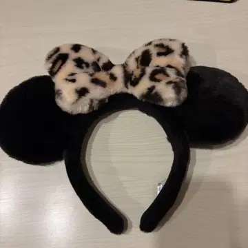 디즈니 미니 레오파드 무늬 머리띠